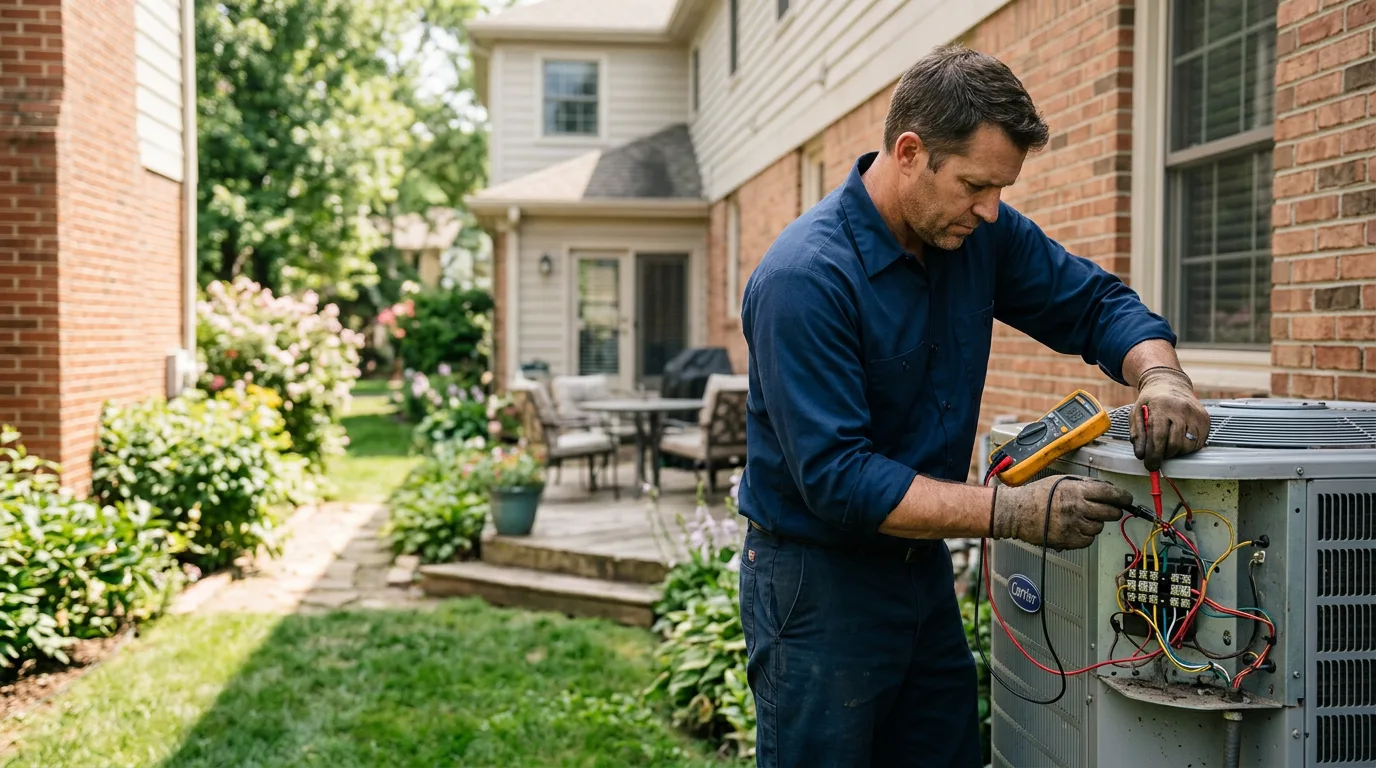 HVAC technician working near Tenaha, TX